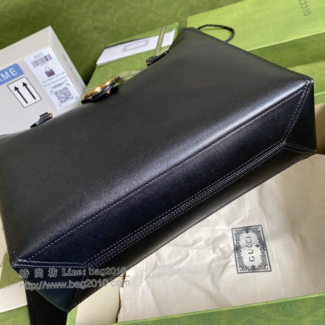 Gucci专柜新款女包, 古驰双G简约头疼的托特包购物袋 649577  gdj1659